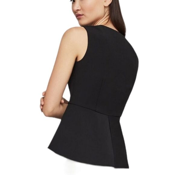 BCBGMaxAzria Abrielle Zip-Front Peplum Top SIZE XXS - Picture 3 of 14